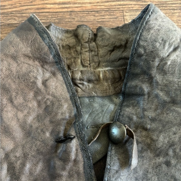 Da Rold Le Cuir Perdu Leather Jacket Embellished Details Handmade In Italy - Picture 12 of 16